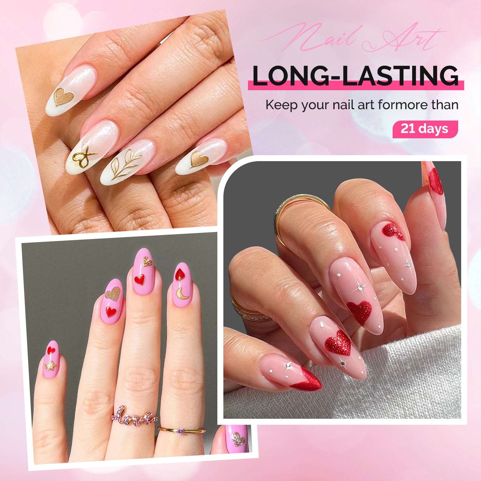 Valentine's Day Themed Nail Art Stickers - 图片2