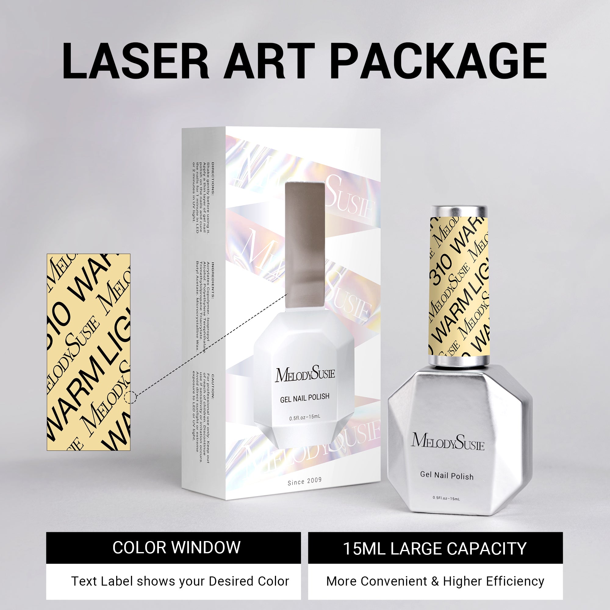 310 Warm Light - TPO-Free Thick Gel Nail Polish(15ml) - 图片6