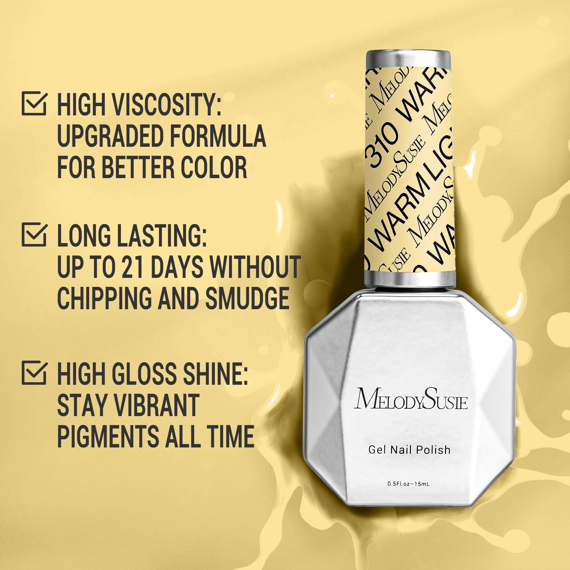 310 Warm Light - TPO-Free Thick Thick Nail Gel Polish(15ml) - 图片3