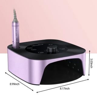 XC320C Desktop Multifunctional 2-in-1 Nail Drill with Nail Lamp 30,000RPM