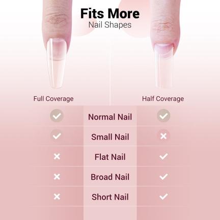 XXL Long Coffin Nail Tips – Clear full Cover