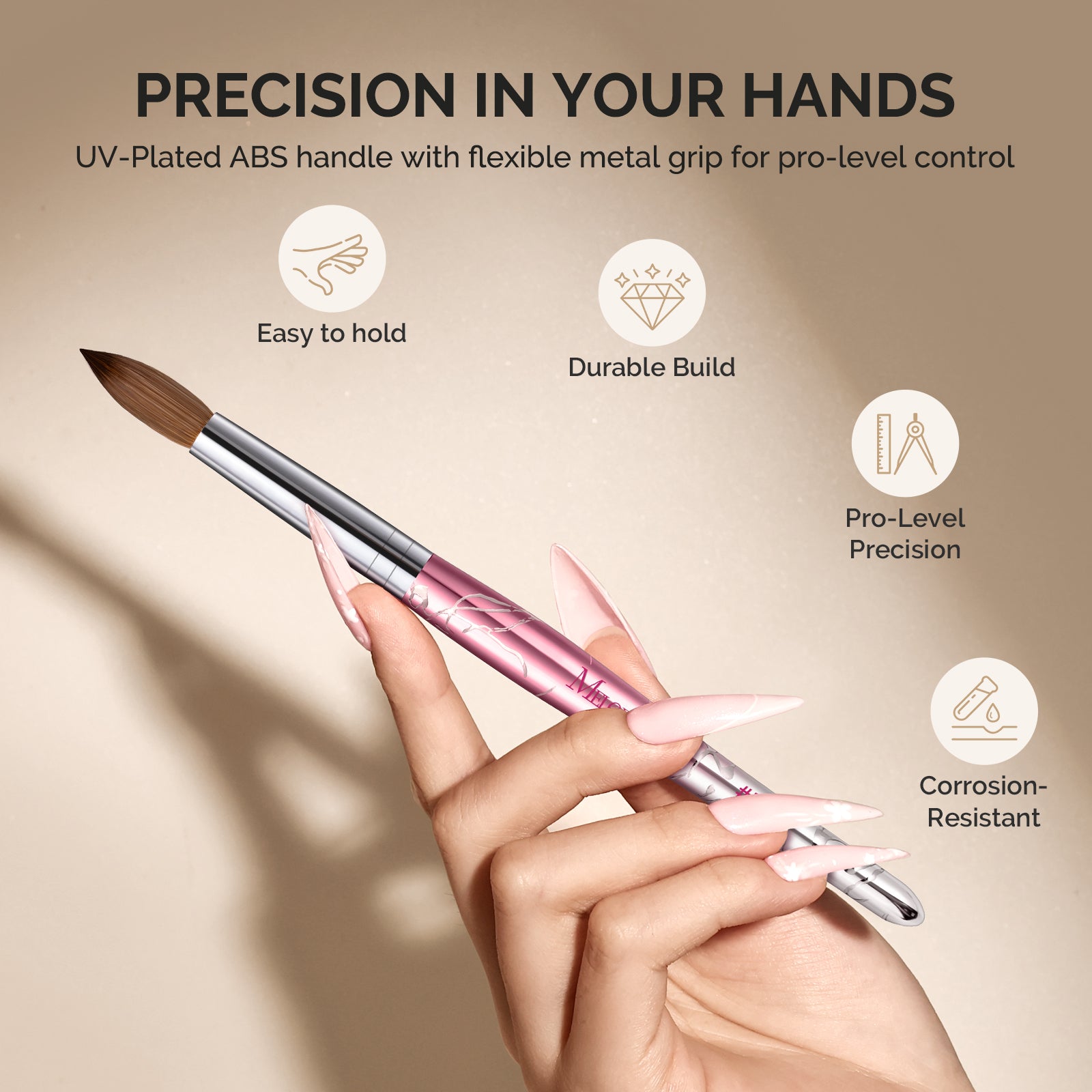 Z-Series 100% Top-Tier Kolinsky Acrylic Nail Brush - 图片7