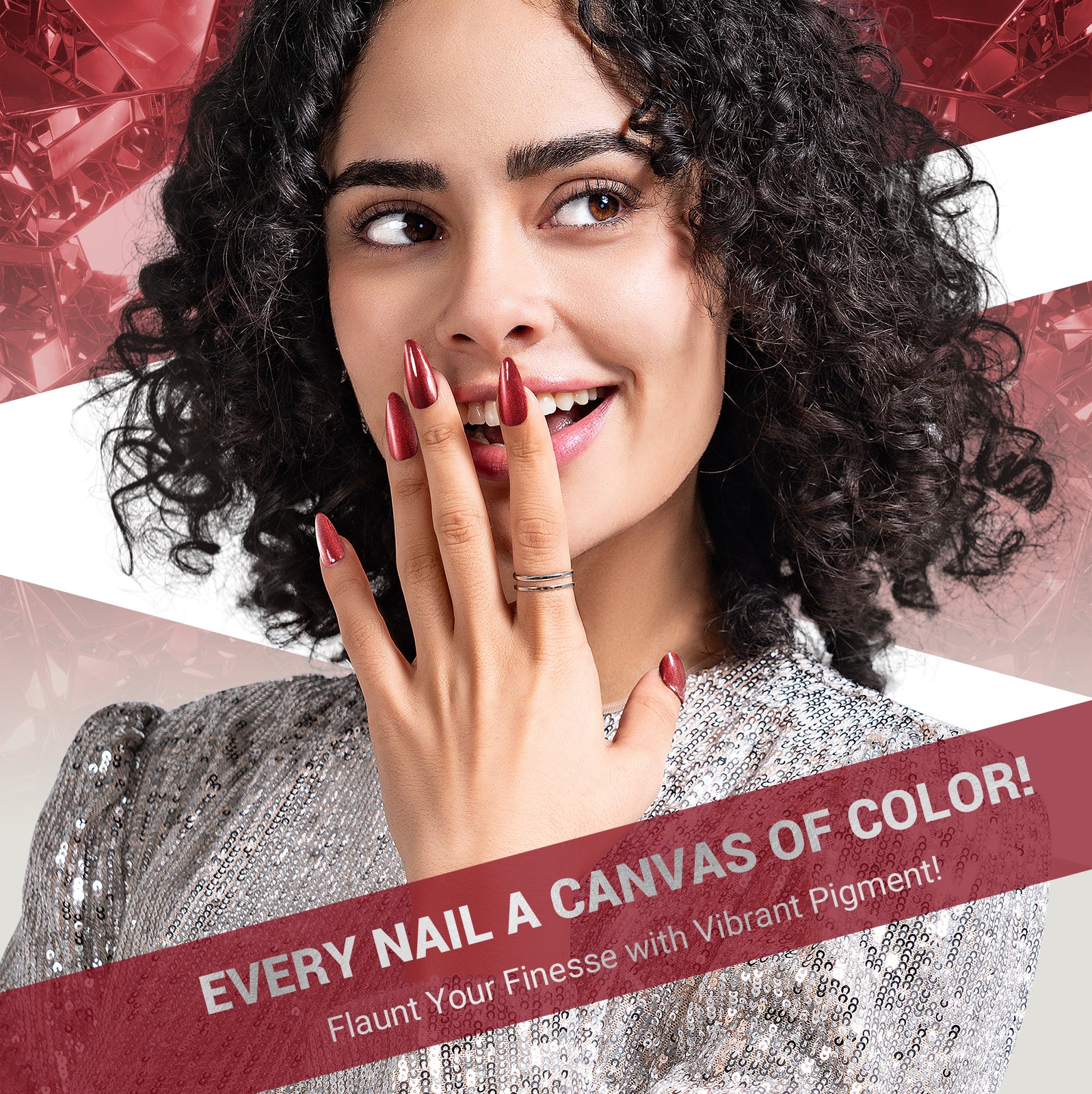 Z030 Red Glitter - TPO-Free Thick Gel Nail Polish(15ml) - 图片6