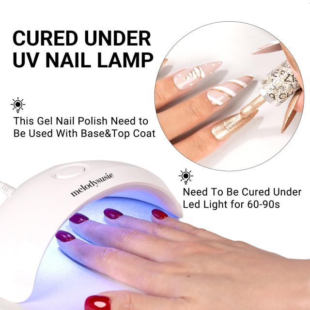 Z053 Translucent Jelly Glitter White - TPO-Free Thick Gel Nail Polish(15ml)