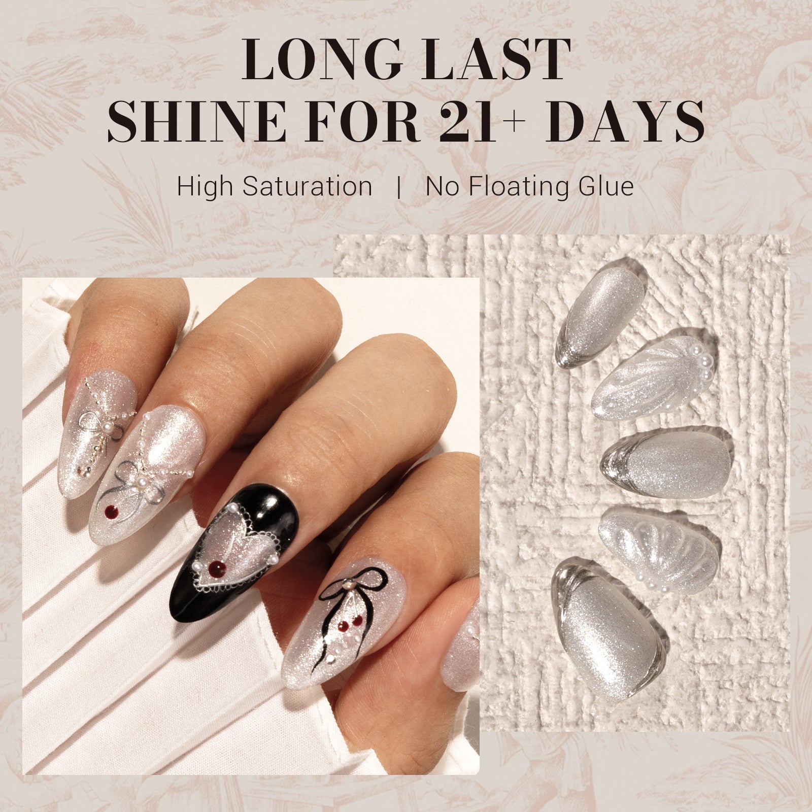 Z054 Starry White - TPO-Free Faster UV Curing Gel Nail Polish 0.5 fl oz/15ml - 图片4