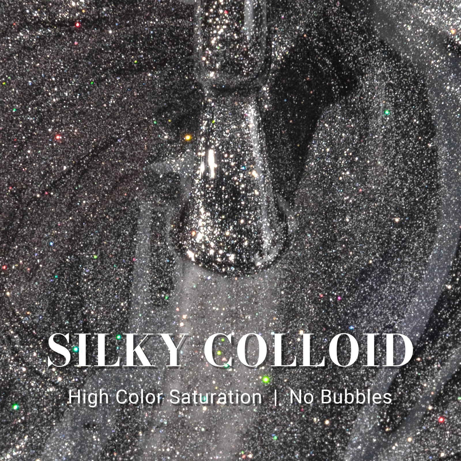 Z200 Galaxy  Black - TPO-Free Faster UV Curing Gel Nail Polish 0.5 fl oz/15ml - 图片2